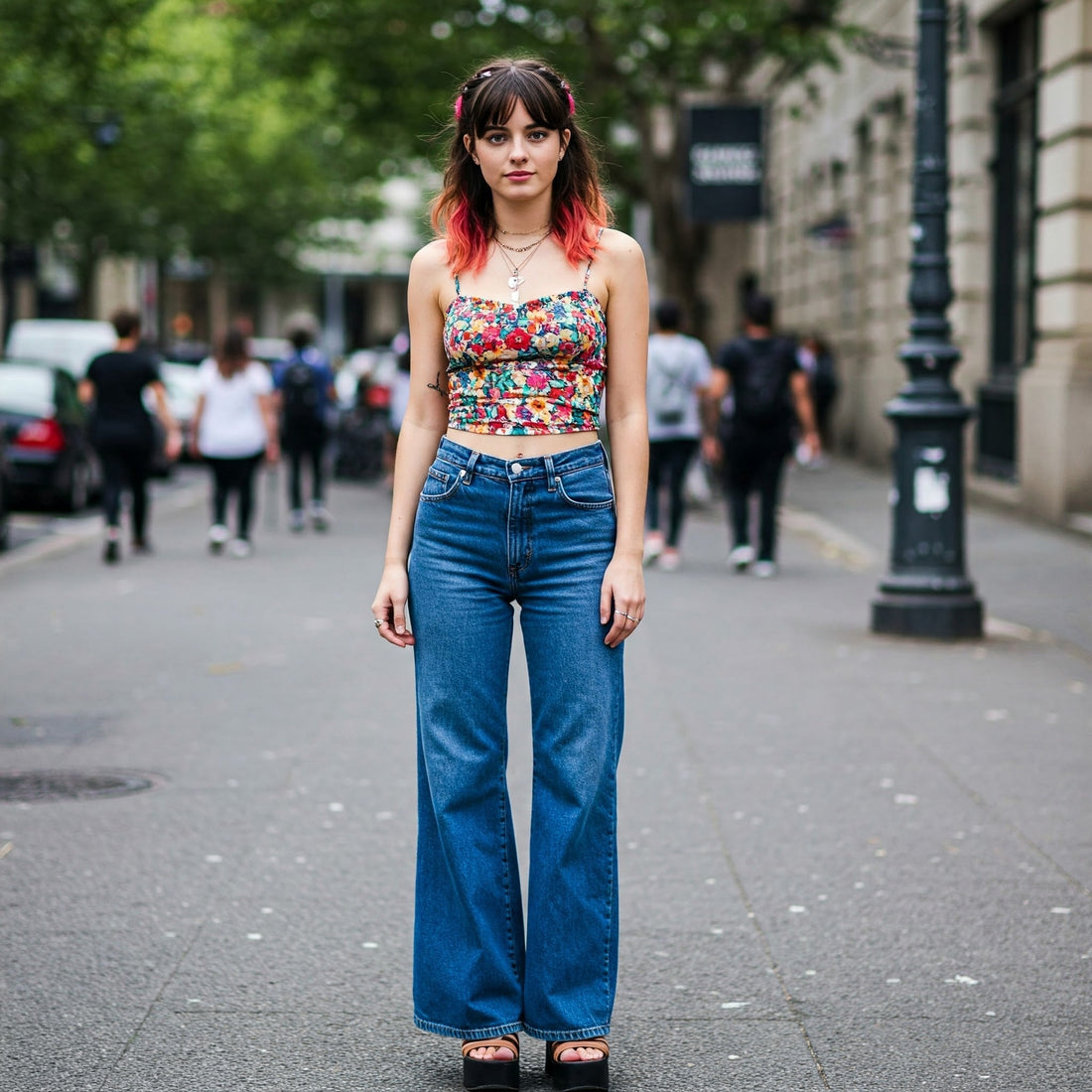 How to style wide leg denim pants for different occasions