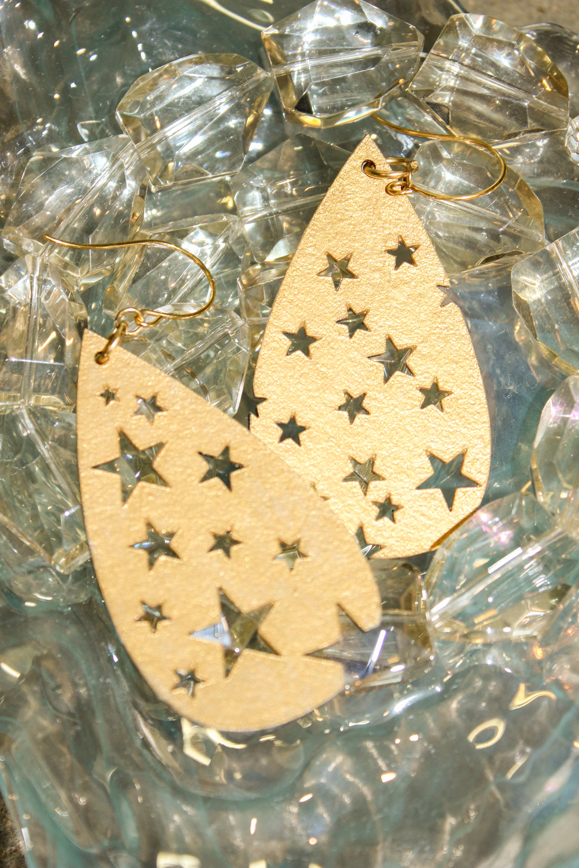 Onyx & Wolf Silver Star Earrings