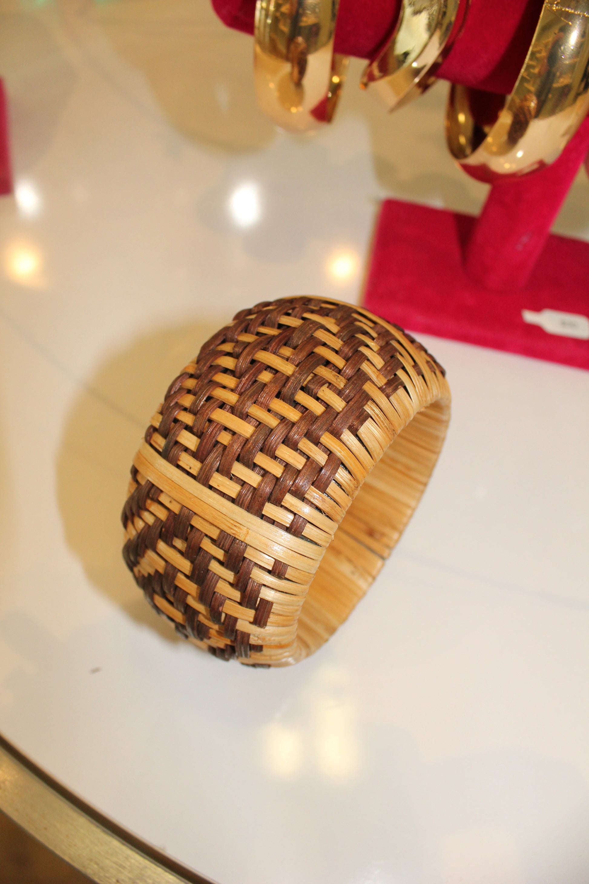 Woven Bamboo Cuff Bracelet