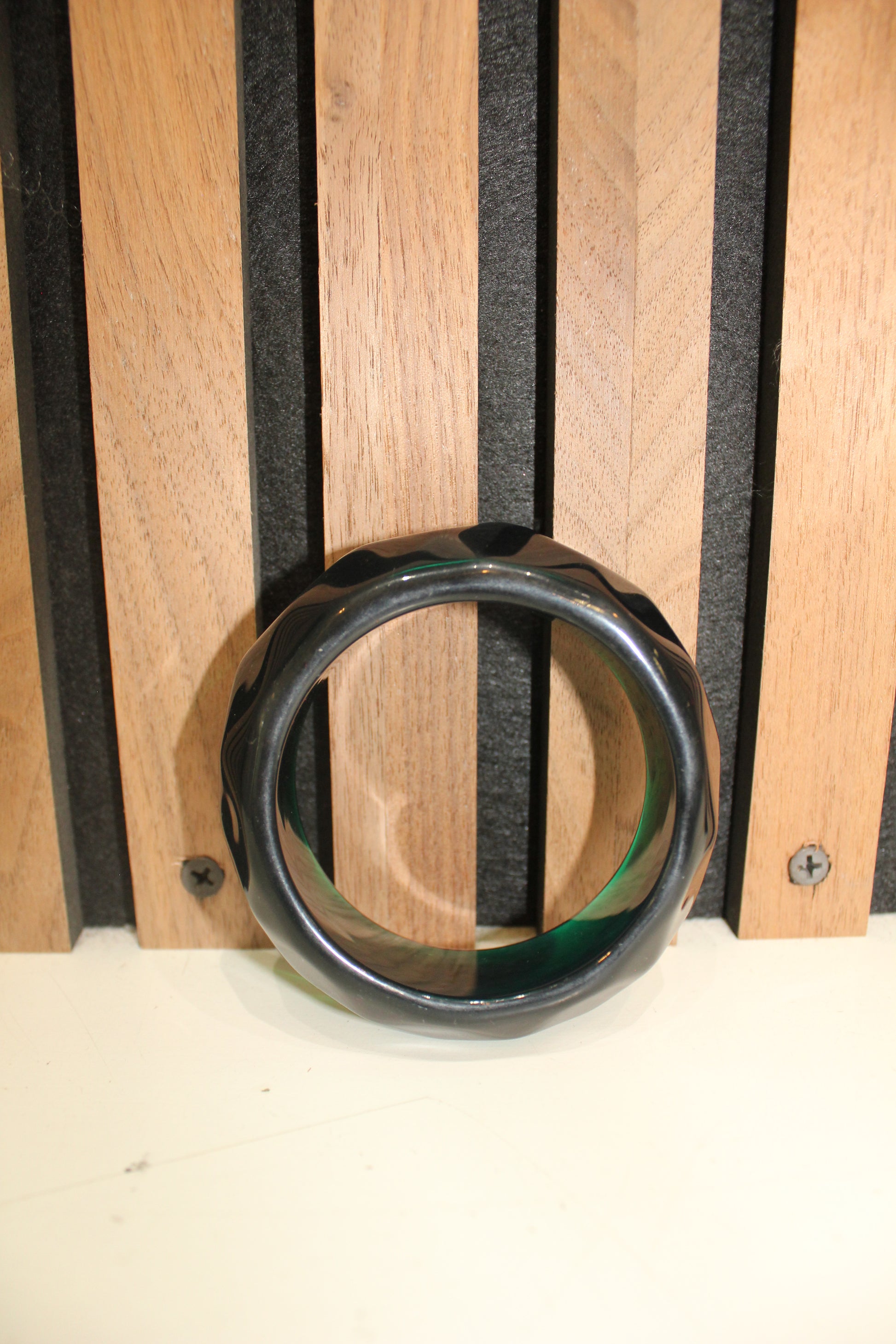 Black Resin Bangle