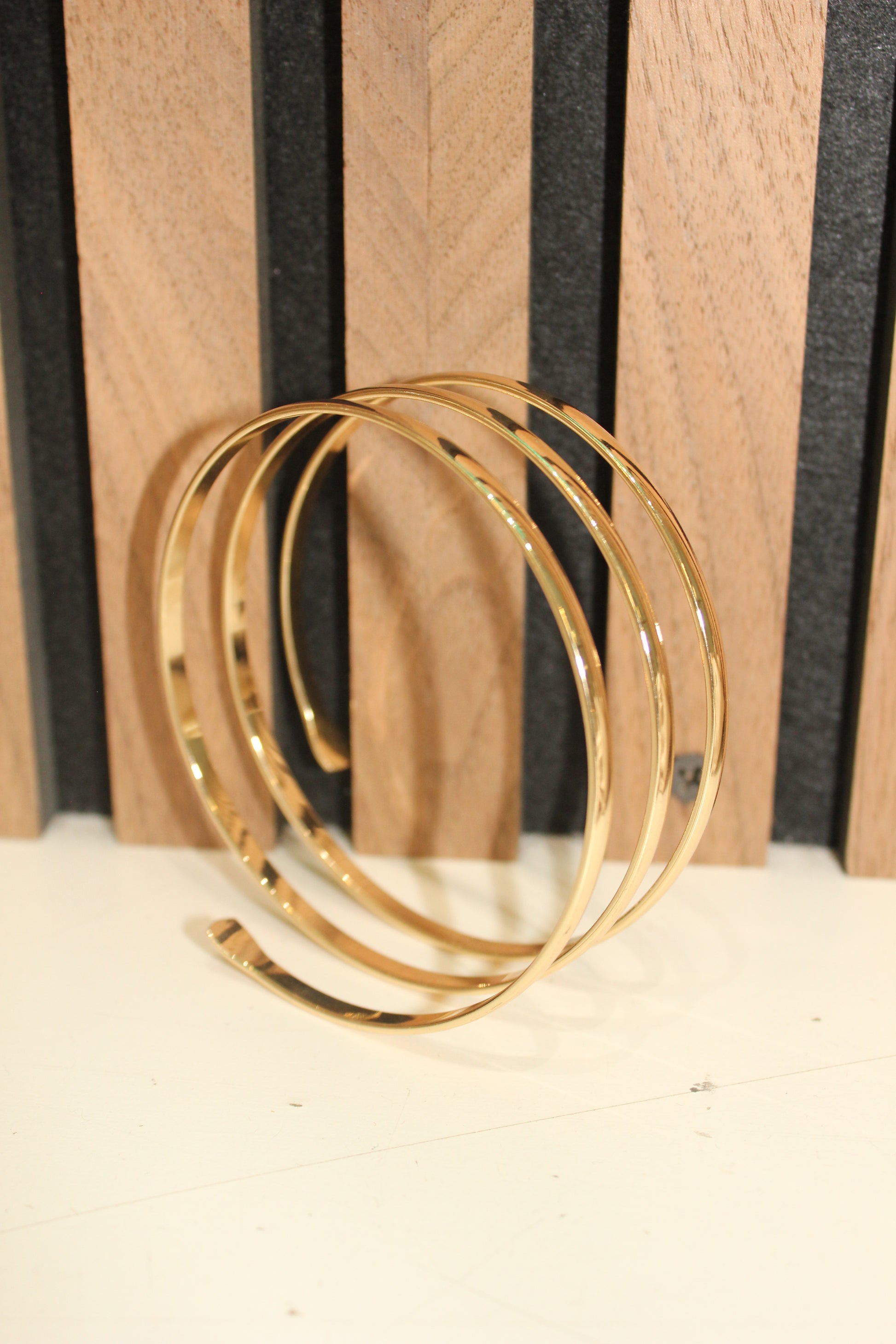 Gold Spiral Cuff