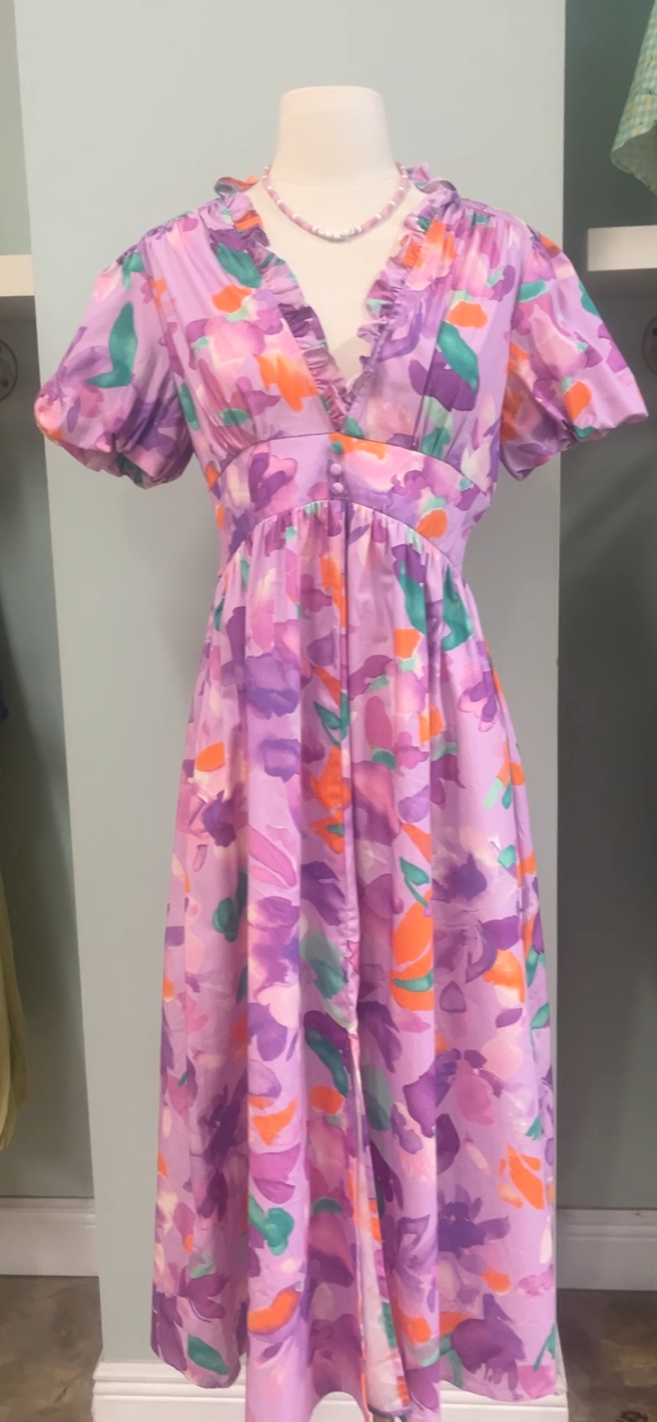 Lilac Dreamscape Maxi Dress