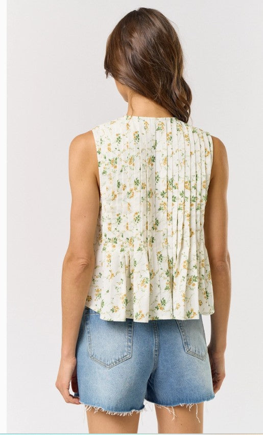 Front Tie Slvless Top