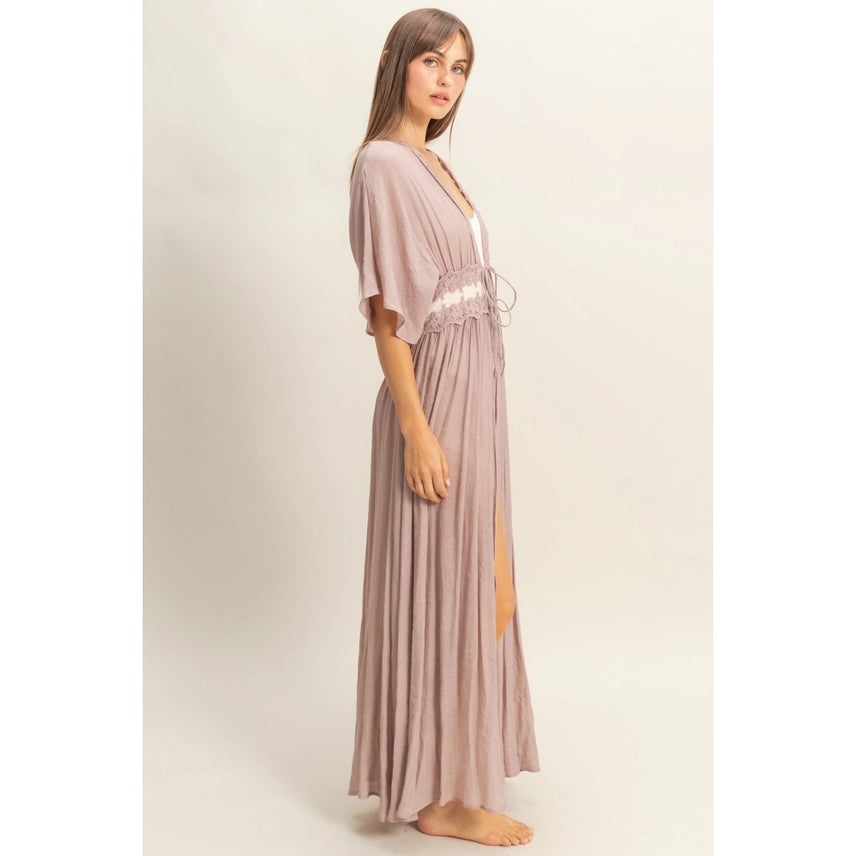 Mauve Long Duster