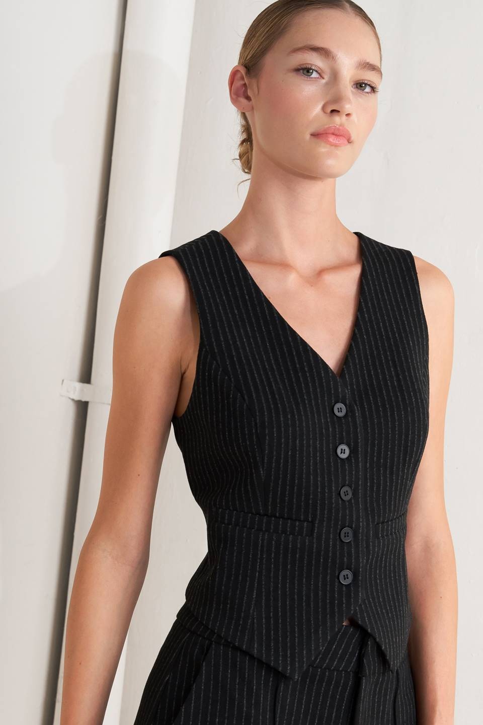 Pin Stripe Vest