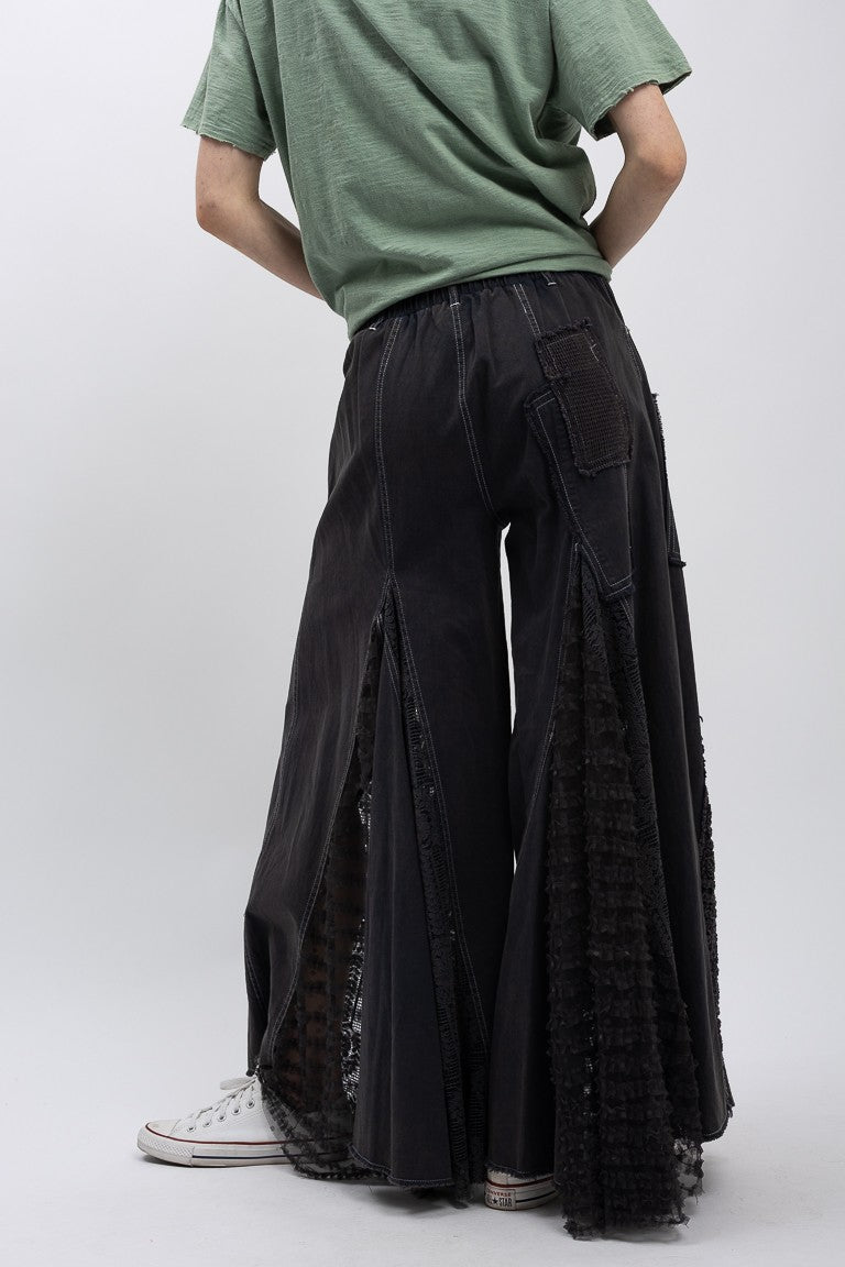 Ruffle Wide Leg Pants
