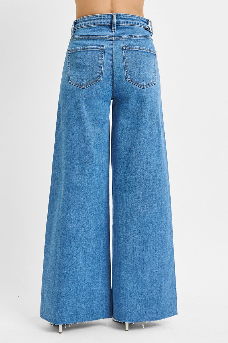 HIGH RISE WIDE PALAZZO JEANS