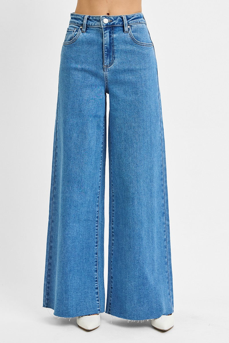 HIGH RISE WIDE PALAZZO JEANS