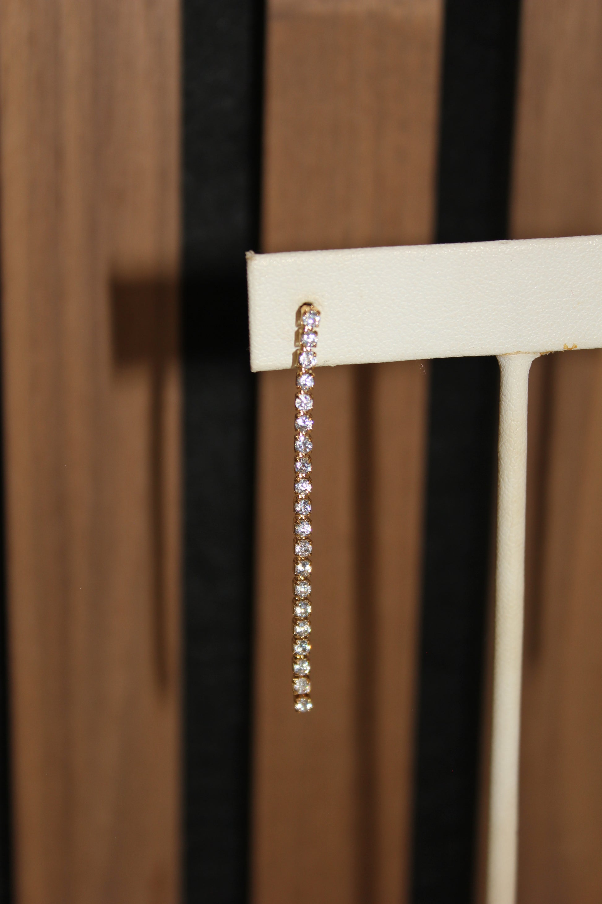 Gold Crystal Drop Earrings