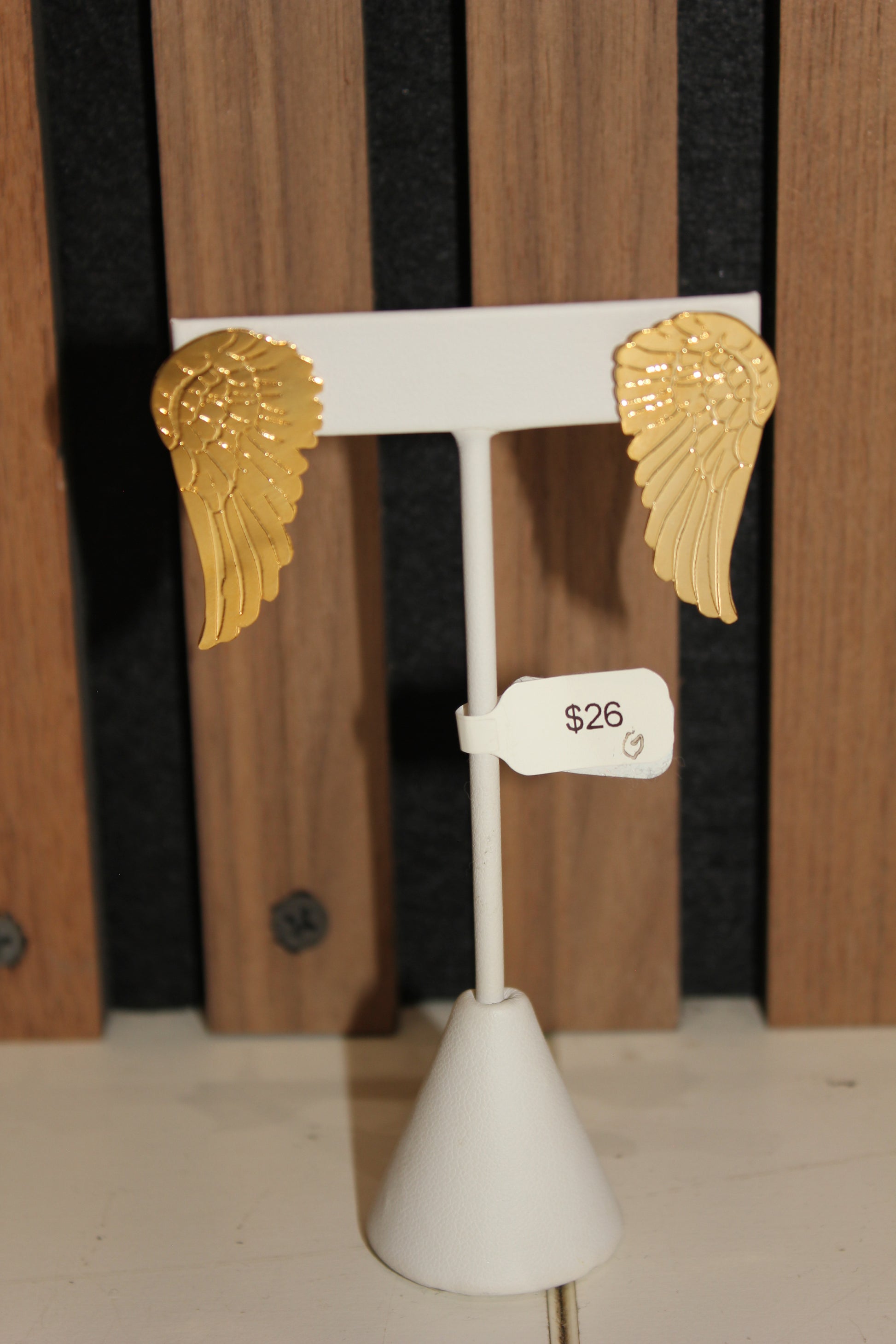 Gold Wing Earrings
