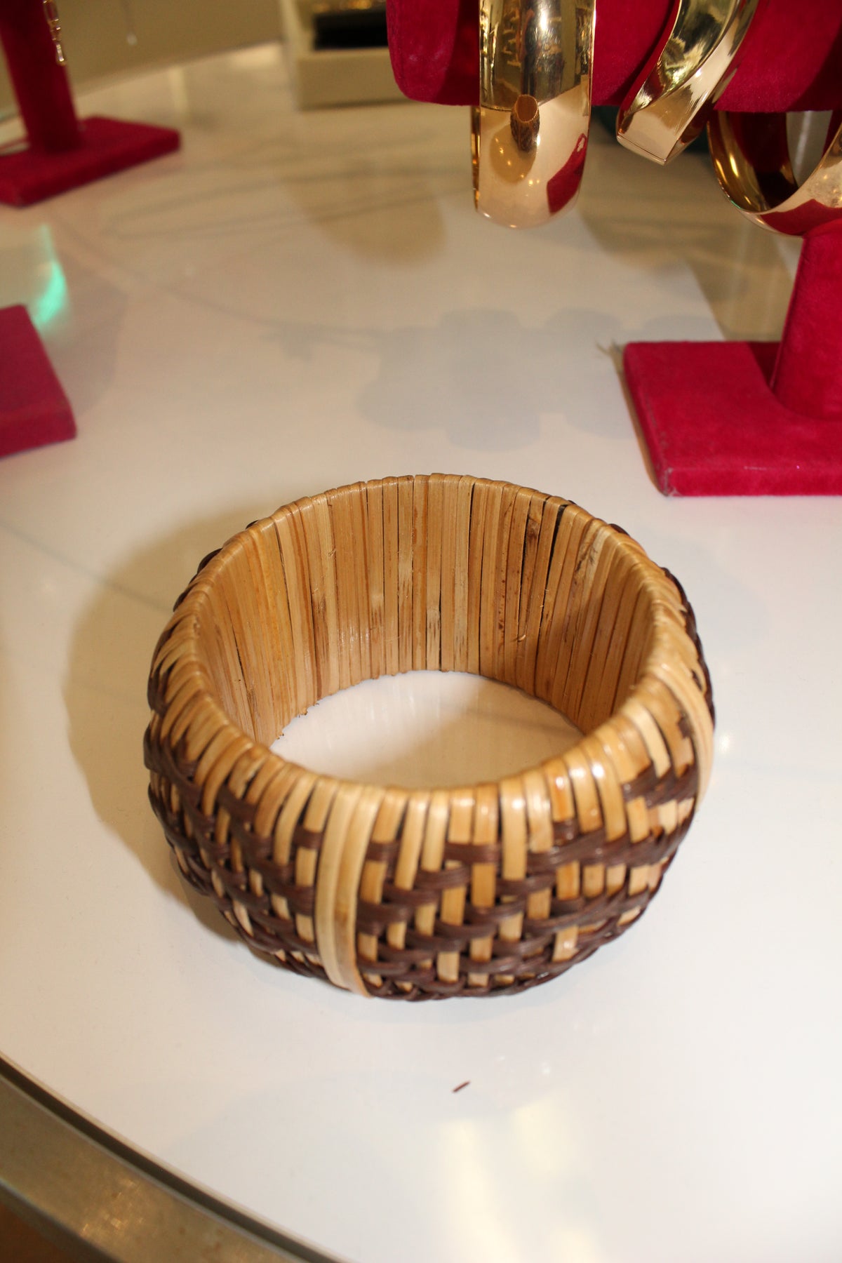 Woven Bamboo Cuff Bracelet
