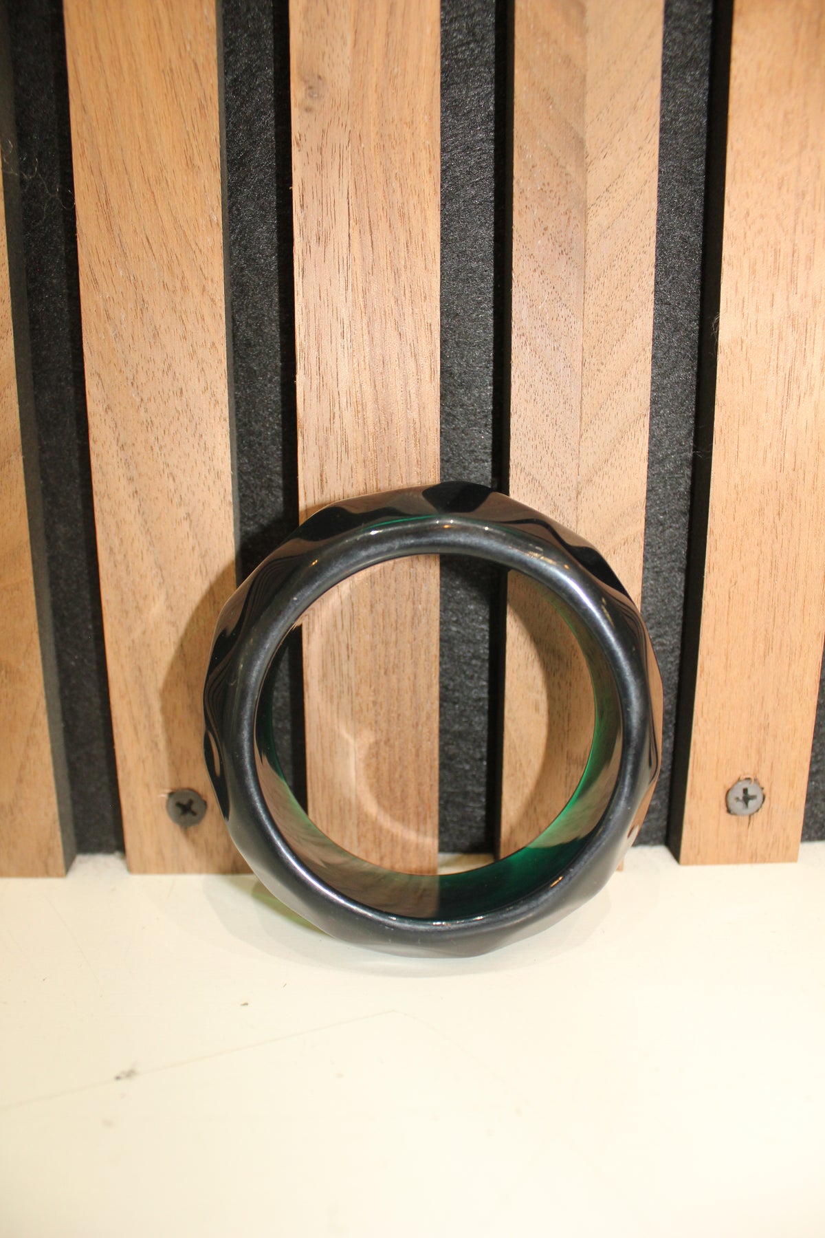 Black Resin Bangle