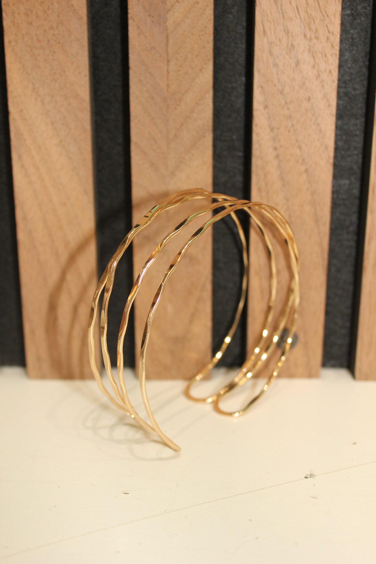 Wavy Gold Cuff Bracelet