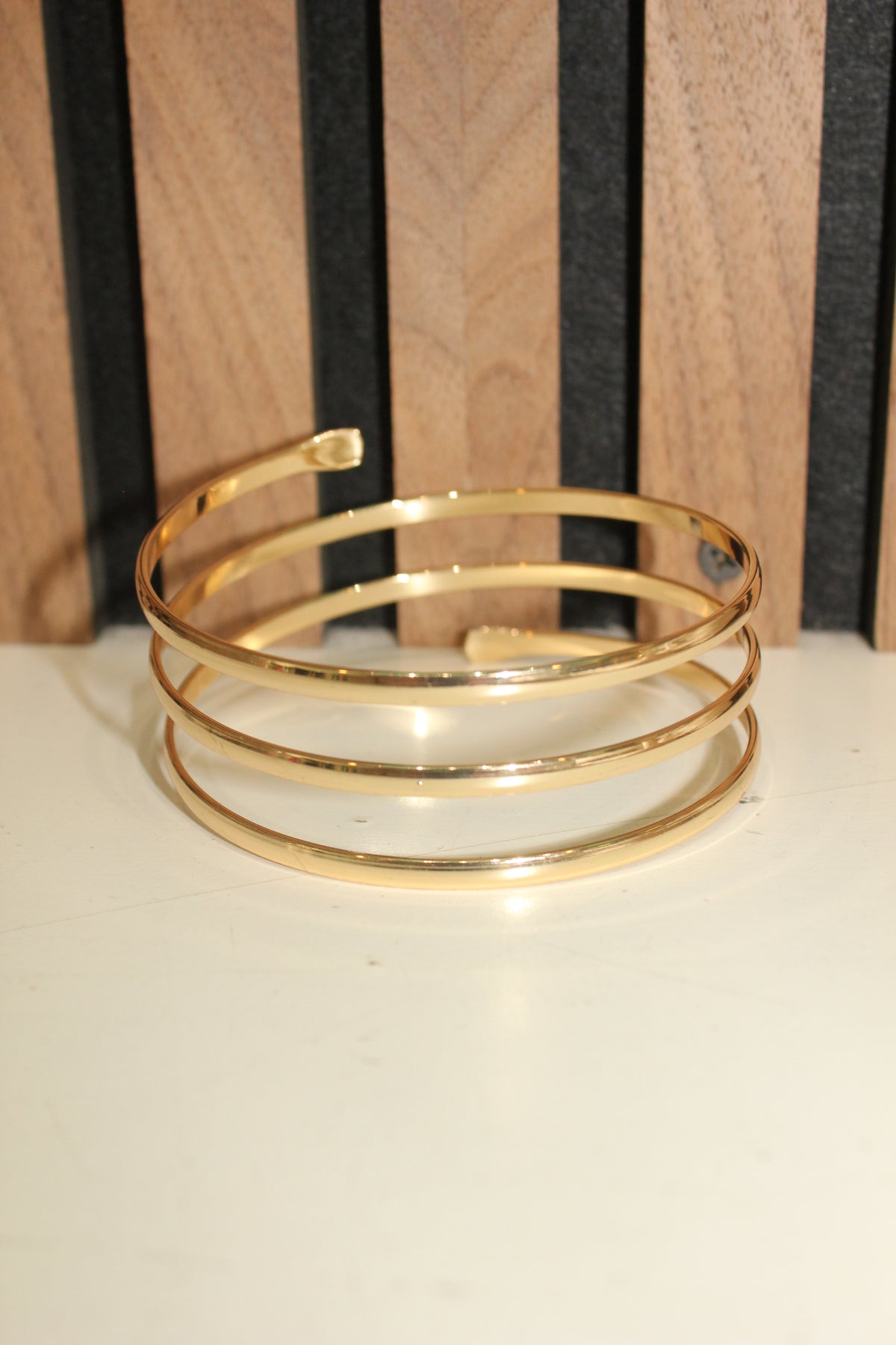 Gold Spiral Cuff