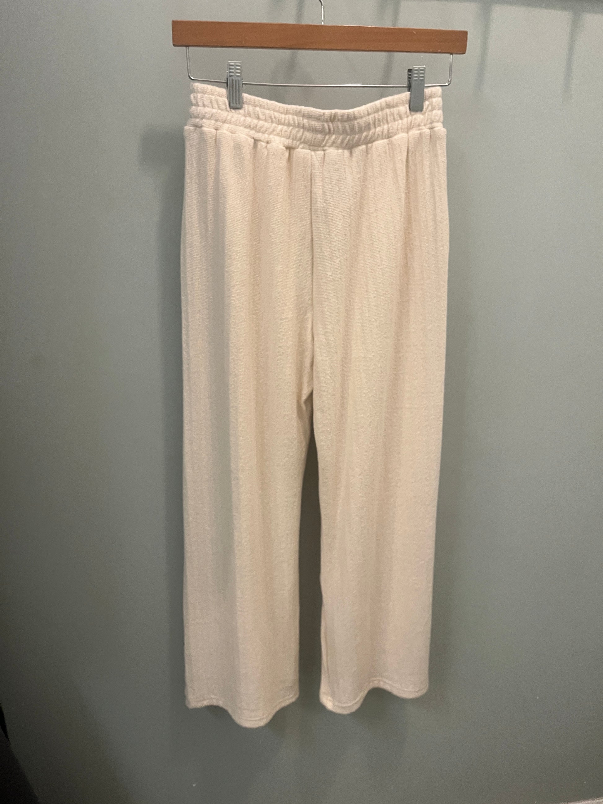 Textured Stripe Knitted Pants