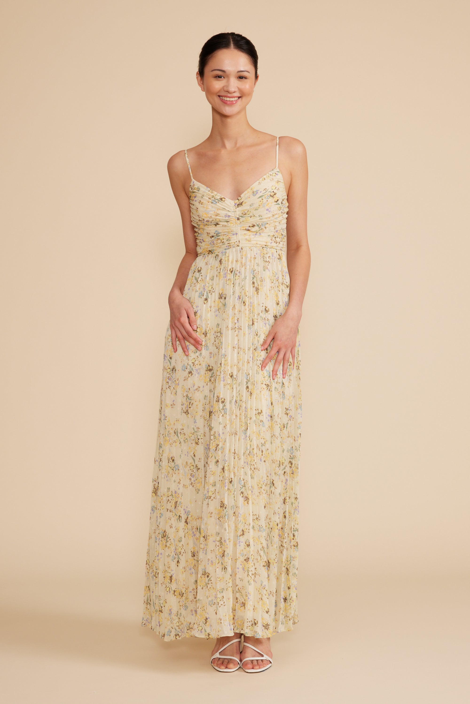 Rose Pleated Dress