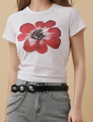 Flower Tie Tshirt