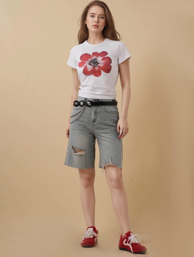 Flower Tie Tshirt