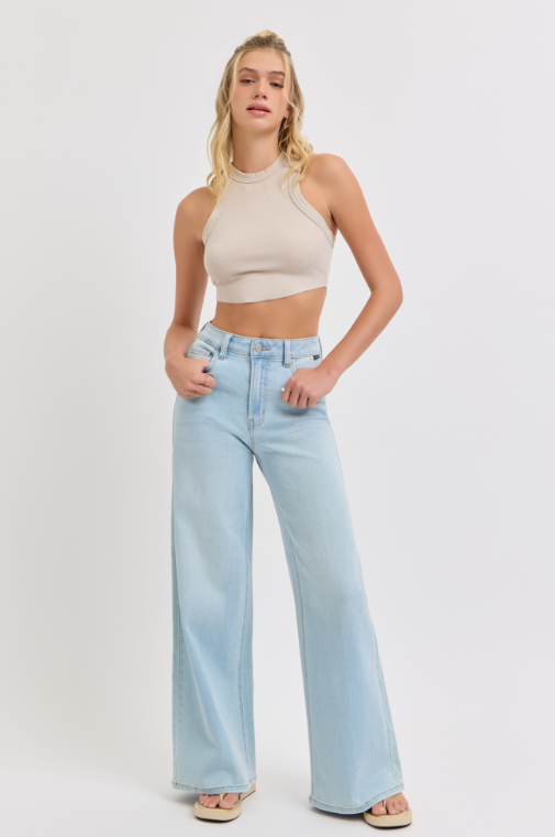High Rise Wide Leg Jeans