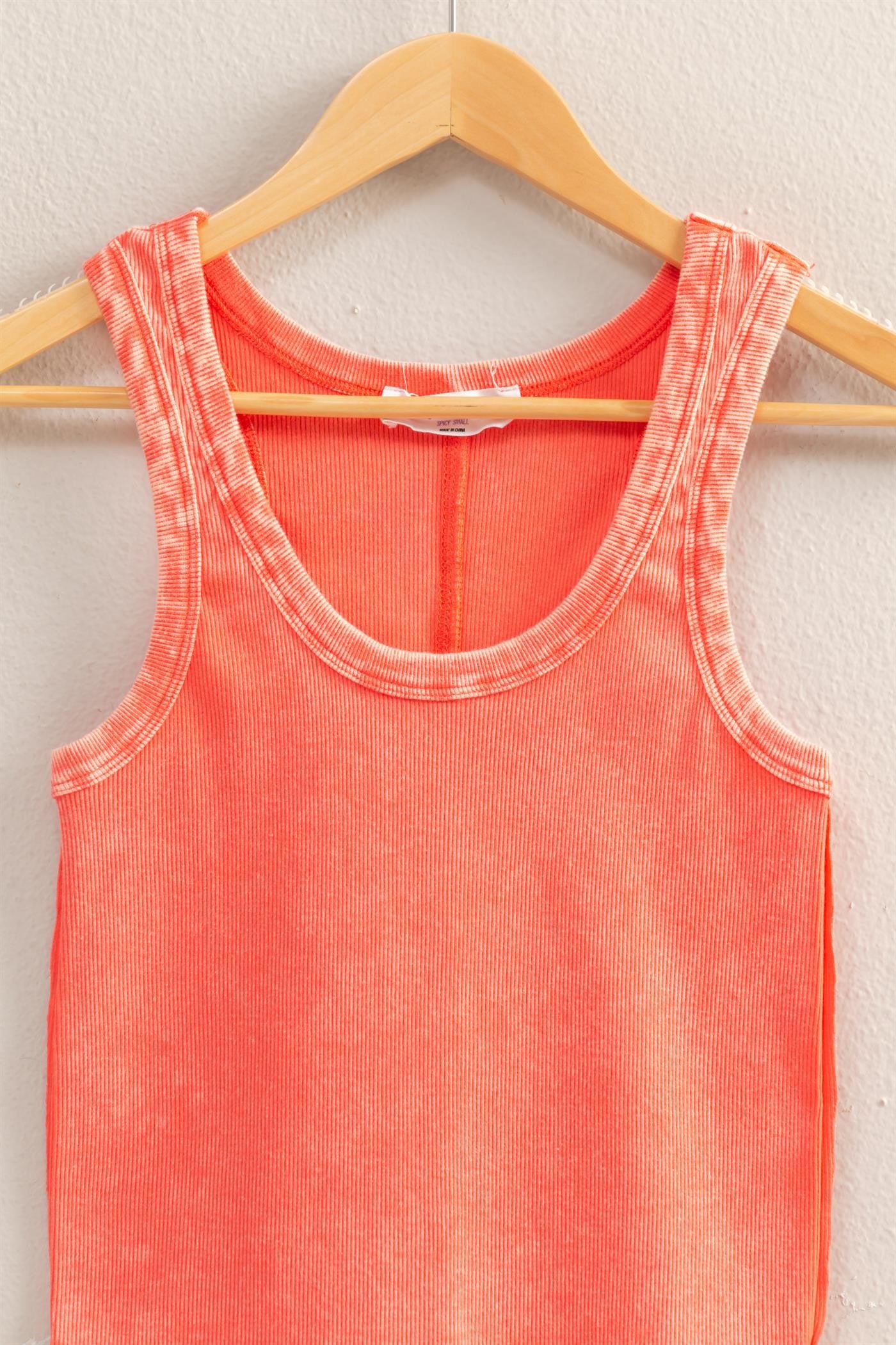 Coral Knit Top