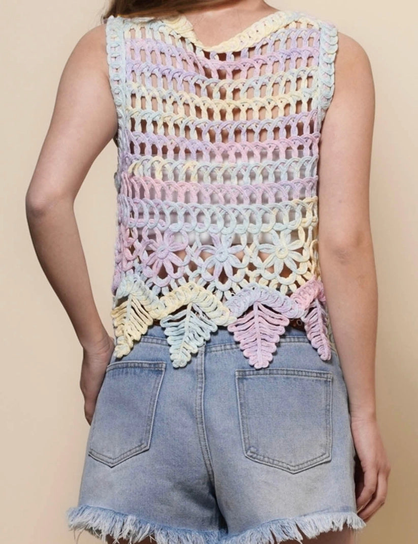 Colorful Knit Vest