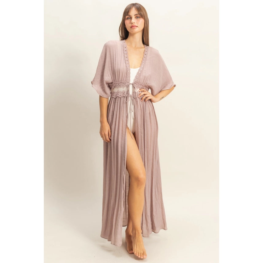 Mauve Long Duster