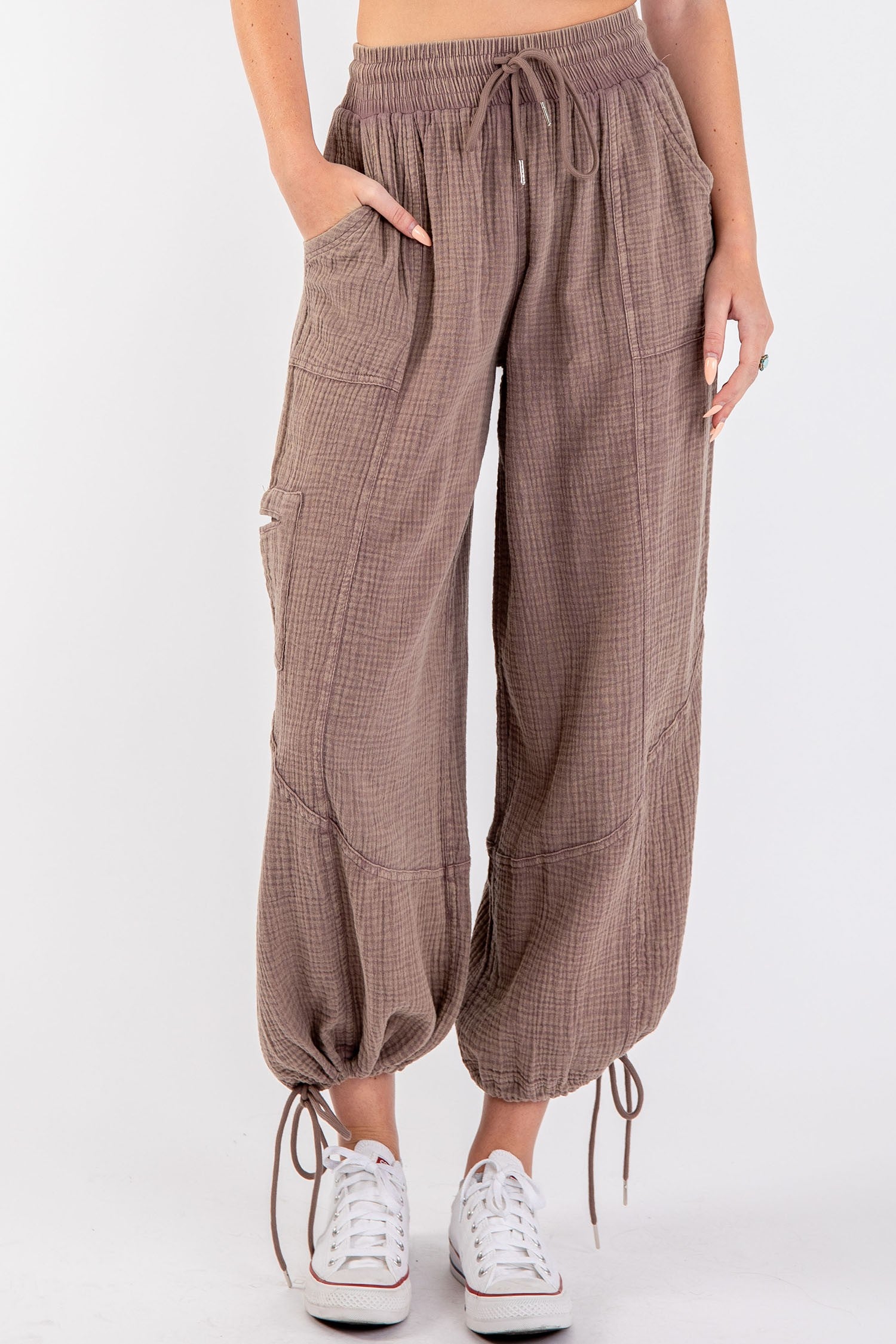 Linen Loose Pants With Pockets