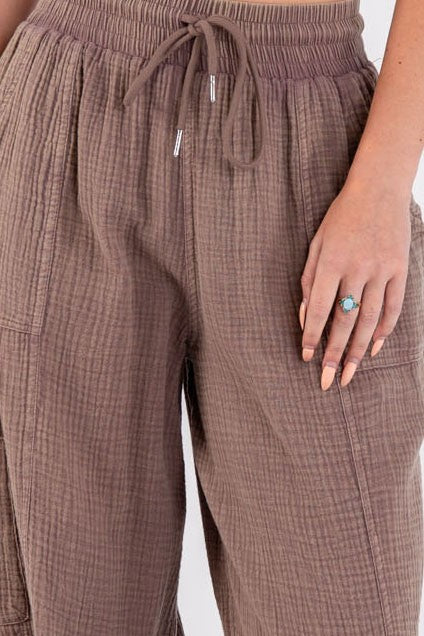 Linen Loose Pants With Pockets