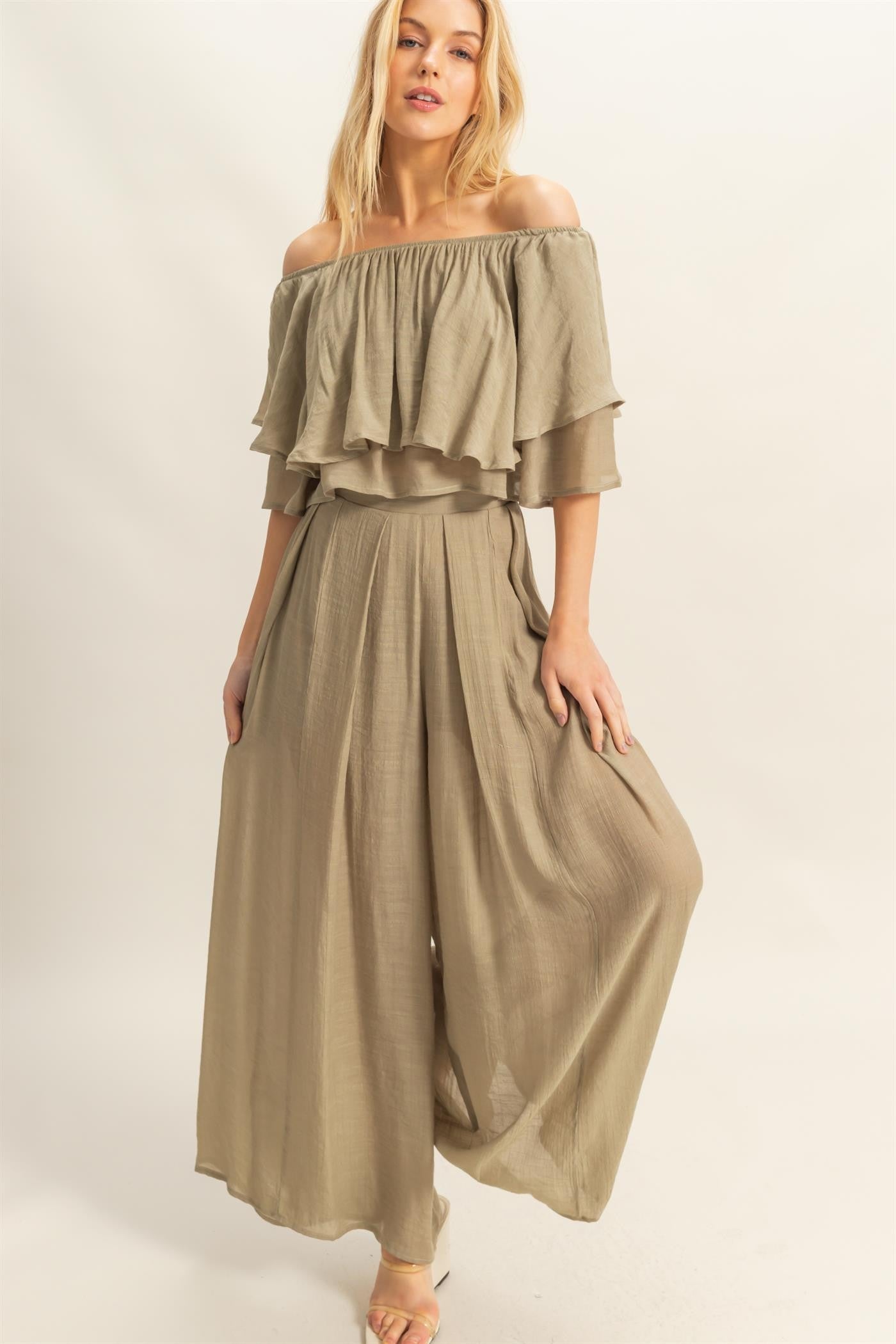 High Waist Flowy Pants