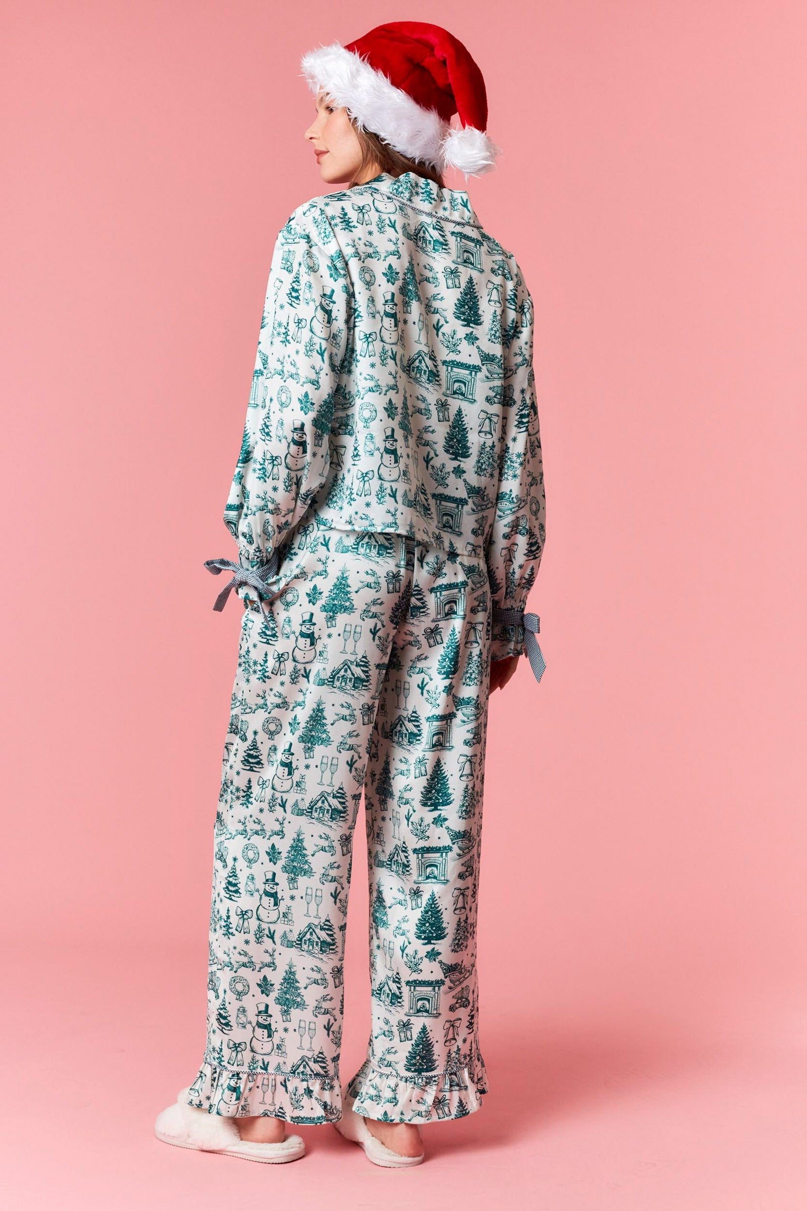 Christmas Satin PJ Pants