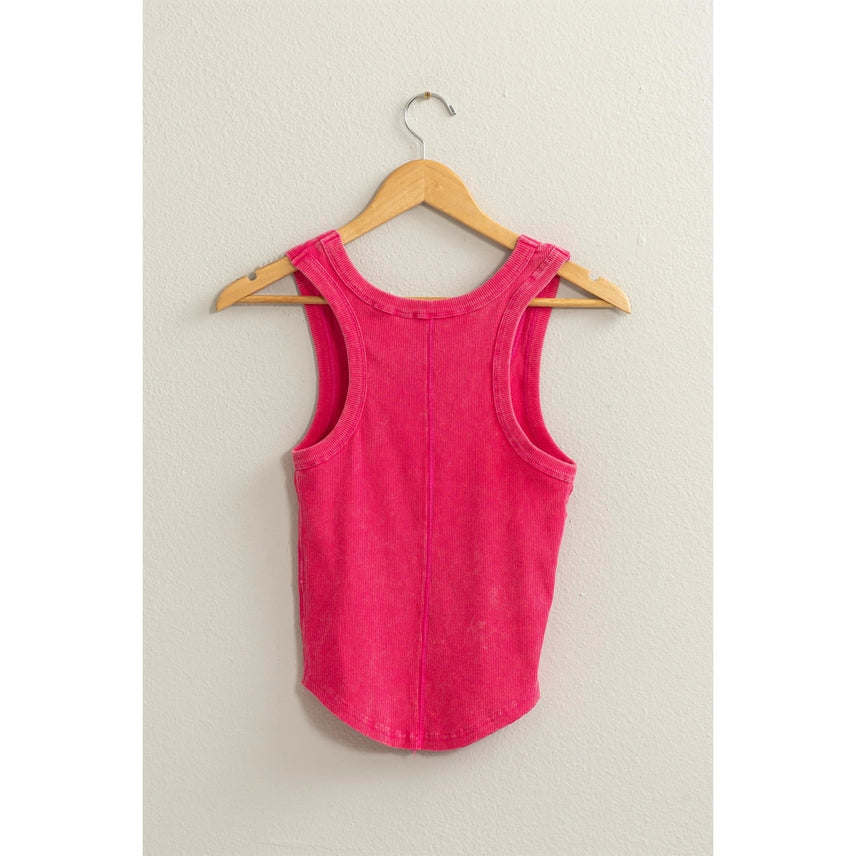 Raspberry Cotton Top