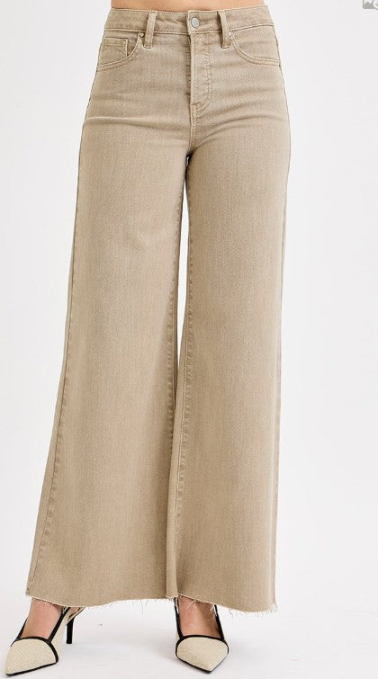 HIGH RISE LUREX PALAZZO PANTS