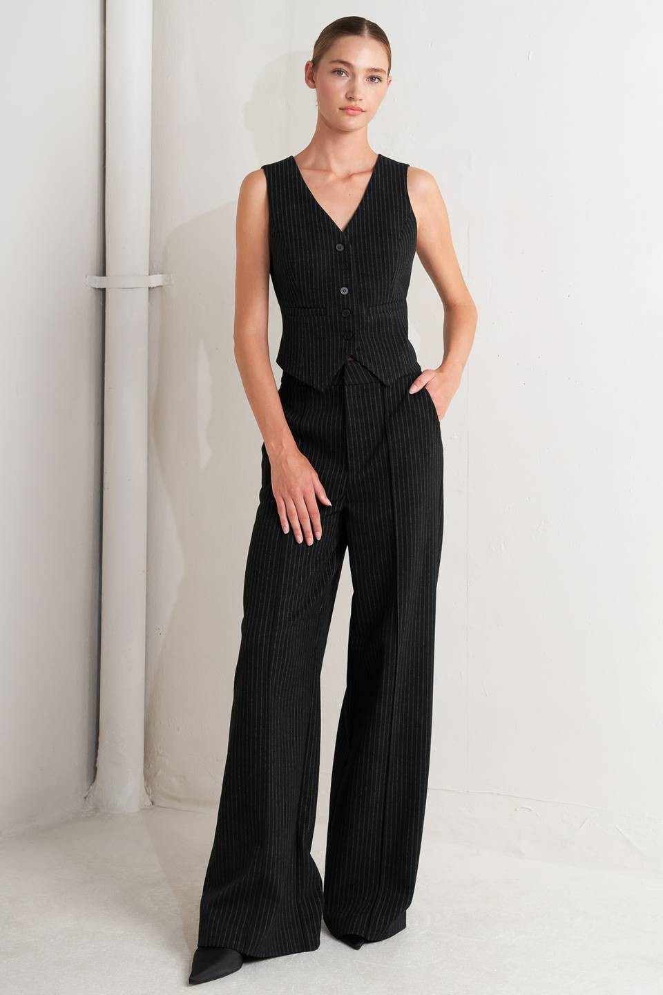 Pin Stripe Vest